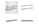 Vidaxl Mensole Da Parete Galleggianti 4 Pz. Grigio 90X23,5X3,8Cm Mdf - Mensola A Muro - Mensole A Muro - Mensola A Muro Galleggiante - Mensole A Muro Galleggianti