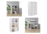 Vidaxl Libreria/Sideboard Bianco Lucido 66X30X98 Cm Materiale A Base Di Legno - Libreria - Librerie - Libreria - Librerie