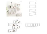 Vidaxl Mensole A Cubo 4 Pz. Bianco 100X15X30 Cm Materiale A Base Di Legno - Mensola A Muro - Mensole A Muro - Mensole Galleggianti - Mensole Galleggianti
