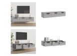Vidaxl Armadio A Muro Grigio Sonoma 102X30X20 Cm Materiale Legno - Armadio A Muro - Armadi A Muro - Armadio A Muro - Armadi A Muro