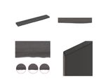 Vidaxl Mensola A Muro Marrone Scuro 60X10X2 Cm In Legno Massiccio Trattato Con Rovere - Mensola A Muro - Mensola Portaoggetti - Mensola Galleggiante