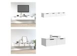 Vidaxl Armadi A Muro 2 Pz. Bianco 68X30X20 Cm Materiale A Base Di Legno - Armadio A Muro - Armadi A Muro - Armadio A Muro - Armadio A Muro Tv