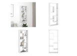 Vidaxl Scaffale A Parete Bianco 36X16X90 Cm Materiale A Base Di Legno - Scaffale A Parete - Scaffale A Parete - Scaffale A Parete - Scaffali A Parete