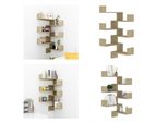 Vidaxl Mensole Angolari A Parete 2 Pezzi Rovere Sonoma 40X40X50 Cm Materiale A Base Di Legno - Scaffale A Parete - Mensole A Parete - Contenitore A Parete - Mensole A Parete