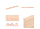 Vidaxl Mensola A Muro 100X10X6 Cm In Legno Massiccio Di Quercia Non Trattato - Mensola A Muro - Mensola Portaoggetti - Mensola Galleggiante