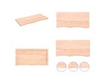 Vidaxl Scaffale A Muro 100X50X(2 4) Cm In Legno Massiccio Di Quercia Non Trattato - Scaffale A Muro - Scaffale A Muro - Scaffale Portaoggetti - Scaffale Galleggiante