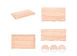 Vidaxl Scaffale A Muro 100X60X(2 6) Cm In Legno Massiccio Di Quercia Non Trattato - Scaffale A Muro - Scaffale A Muro - Scaffale Portaoggetti - Scaffale Galleggiante