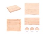 Vidaxl Scaffale A Muro 60X50X(2 6) Cm In Legno Massiccio Di Quercia Non Trattato - Scaffale A Muro - Scaffale A Muro - Scaffale Portaoggetti - Scaffale Galleggiante
