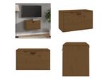 Vidaxl Armadio A Muro Marrone Miele 60X30X35 Cm In Legno Di Pino Massiccio - Armadio A Muro - Armadio A Muro - Armadio A Muro In Legno Massiccio