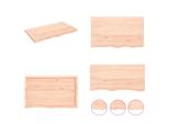 Vidaxl Scaffale A Muro 100X60X(2 4) Cm In Legno Massiccio Di Quercia Non Trattato - Scaffale A Muro - Scaffale A Muro - Scaffale Portaoggetti - Scaffale Galleggiante