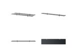 Vidaxl Mensole Galleggianti 2 Pz. Vetro 90X20 Cm 8 Mm - Mensola Galleggiante - Mensole Galleggianti - Mensola A Muro - Mensole A Muro