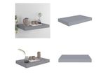 Vidaxl Mensola Galleggiante Grigia 40X23X3,8 Cm In Mdf - Mensola A Muro - Mensole A Muro - Mensola A Muro Galleggiante - Mensola A Muro Galleggiante