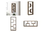 Vidaxl Scaffale A Muro Marrone Effetto Rovere 36X16X90 Cm In Legno - Scaffale A Muro - Scaffale A Muro - Scaffale A Cubo - Organizzatore A Cubo