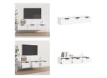 Vidaxl Armadio A Muro Bianco 102X30X20 Cm Materiale Legno - Armadio A Muro - Armadio A Muro - Armadio A Muro - Armadi A Muro