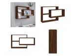 Vidaxl Scaffale A Muro In Rovere Marrone 104X20X58,5 Cm - Scaffale A Muro - Mensole A Muro - Scaffale A Muro - Scaffale Da Appendere