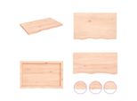 Vidaxl Scaffale A Muro 80X50X(2 4) Cm In Legno Massiccio Di Quercia Non Trattato - Scaffale A Muro - Scaffale A Muro - Scaffale Portaoggetti - Scaffale Galleggiante
