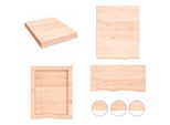 Vidaxl Scaffale A Muro 40X50X(2 6) Cm In Legno Massiccio Di Quercia Non Trattato - Scaffale A Muro - Scaffale A Muro - Scaffale Portaoggetti - Scaffale Galleggiante