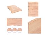 Vidaxl Scaffale A Muro Marrone Chiaro 40X60X2 Cm In Legno Massiccio Trattato Con Rovere - Scaffale A Muro - Scaffale A Muro - Scaffale Portaoggetti - Scaffale Galleggiante
