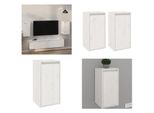 Vidaxl Armadi A Muro 2 Pz. Bianco 30X30X60 Cm Pino Massiccio - Armadio A Muro - Armadi A Muro - Armadio A Muro In Legno - Armadio A Muro