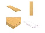 Vidaxl Scaffale A Muro 80X20X2,5 Cm In Bambù - Scaffale A Muro - Scaffale A Muro - Scaffale Portaoggetti - Scaffale Galleggiante