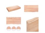 Vidaxl Mensola A Muro Marrone Chiaro 40X20X6 Cm In Legno Massiccio Trattato Con Rovere - Mensola A Muro - Mensola Portaoggetti - Mensola Galleggiante