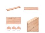 Vidaxl Scaffale A Muro Marrone Chiaro 100X20X4 Cm In Legno Massiccio Trattato Con Rovere - Scaffale A Muro - Scaffale A Muro - Scaffale Portaoggetti - Scaffale Galleggiante