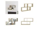 Vidaxl Scaffale Da Parete In Rovere Sonoma 100X18X53 Cm Materiale A Base Di Legno - Scaffale Da Parete - Scaffale Da Parete - Scaffale Da Parete - Scaffali Da Parete