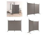 Vidaxl Paravento 2 Pezzi Antracite 175X180 Cm Tessuto - Divisorio Per Ambienti - Paravento - Divisorio Per Ambienti - Parete Divisoria