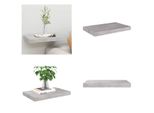 Vidaxl Mensola Galleggiante Grigio Cemento 50X23X3,8 Cm Mdf - Mensola A Muro - Mensole A Muro - Mensola A Muro Galleggiante - Mensola A Muro Galleggiante