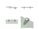 Vidaxl Mensola Galleggiante In Vetro 30X10 Cm 8 Mm - Mensola Galleggiante - Mensole Galleggianti - Mensola A Muro - Mensole A Muro
