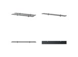 Vidaxl Mensole Galleggianti 2 Pz. Vetro 80X10 Cm 8 Mm - Mensola Galleggiante - Mensole Galleggianti - Mensola A Muro - Mensole A Muro