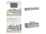 Vidaxl Armadi A Muro 2 Pz. Grigio Cemento 68X30X20 Cm Materiale A Base Di Legno - Armadio A Muro - Armadio A Muro - Armadio A Muro - Armadio A Muro Tv