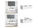 Vidaxl Armadio A Muro Bianco 68X30X20 Cm Materiale Legno - Armadio A Muro - Armadio A Muro - Armadio A Muro - Armadio A Muro Tv