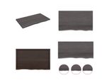 Vidaxl Scaffale A Muro Marrone Scuro 100X60X(2 4)Cm In Legno Massiccio Trattato Con Rovere - Scaffale A Muro - Scaffale A Muro - Scaffale Portaoggetti - Scaffale Galleggiante