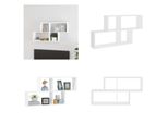 Vidaxl Scaffale A Muro Bianco 100X18X53 Cm Materiale A Base Di Legno - Scaffale A Muro - Scaffale A Muro - Scaffale A Muro - Scaffali A Muro