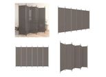 Vidaxl 6 Pezzi Paravento Pieghevole Antracite 300X220 Cm Tessuto - Divisorio Per Ambienti - Parete Divisoria