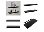 Vidaxl Mensole Per Saldatura 2 Pezzi Nero 60 X 20 X 3,8 Cm - Mensola A Muro - Mensole A Muro - Mensole A Muro