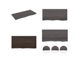Vidaxl Mensola A Muro Marrone Scuro 100X50X(2 4)Cm In Legno Massiccio Trattato Con Rovere - Mensola A Muro - Mensola Portaoggetti - Mensola Galleggiante