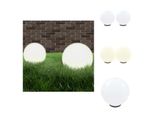 Vidaxl Luci Da Giardino A Led 2 Pz. Sferica 40 Cm Pmma - Illuminazione Esterna