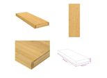 Vidaxl Scaffale Da Parete 60X20X4 Cm In Bambù - Scaffale Da Parete - Scaffale Da Parete - Scaffale Portaoggetti - Scaffale Galleggiante
