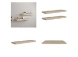 Vidaxl Mensole Galleggianti 2 Pz. Look Rovere 80X23,5X3,8 Cm Mdf - Mensola A Muro - Mensole A Muro - Mensola A Muro Galleggiante - Mensola A Muro Galleggiante