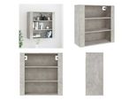 Vidaxl Armadio A Muro Grigio Cemento 80X33X80 Cm In Legno - Armadio A Muro - Armadio A Muro - Armadio A Muro - Armadio Galleggiante
