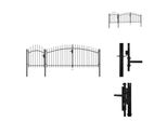 Vidaxl Cancello Da Giardino In Acciaio 2X4 M Nero - Cancelli Da Giardino
