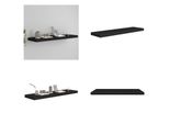 Vidaxl Mensola Galleggiante Nera 90X23,5X3,8 Cm Mdf - Mensola A Muro - Mensole A Muro - Mensola A Muro Galleggiante - Mensola A Muro Galleggiante