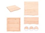 Vidaxl Scaffale A Muro 60X60X(2 4) Cm In Legno Massiccio Di Quercia Non Trattato - Scaffale A Muro - Scaffale A Muro - Scaffale Portaoggetti - Scaffale Galleggiante