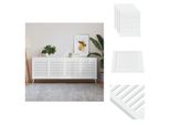 Vidaxl Ante Dell'armadio A Doghe 4 Pezzi Bianco 61,5X49,4 Cm Legno Massiccio - Ante Dell'armadio