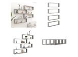 Vidaxl Mensole A Cubo 4 Pz. Grigio Cemento 100X15X30 Cm Materiale A Base Di Legno - Mensola A Muro - Mensole A Muro - Mensole Galleggianti - Mensole Galleggianti