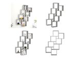 Vidaxl Scaffale A Cubo In Cemento Grigio 90X15X119 Cm Materiale A Base Di Legno - Scaffale A Parete - Scaffale A Parete - Scaffale A Parete - Scaffale A Parete