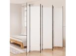 Vidaxl 6 Pezzi Schermo Bianco 300X220 Cm Tessuto - Divisorio - Parete Divisoria - Parete Divisoria