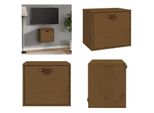 Vidaxl Armadio A Muro Marrone Miele 40X30X35 Cm In Legno Di Pino Massiccio - Armadio A Muro - Armadio A Muro - Armadio A Muro In Legno Massiccio